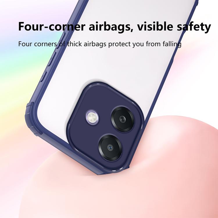 For OPPO A3x 5G Global Four Corners Shield Shockproof TPU Hybrid PC Phone Case