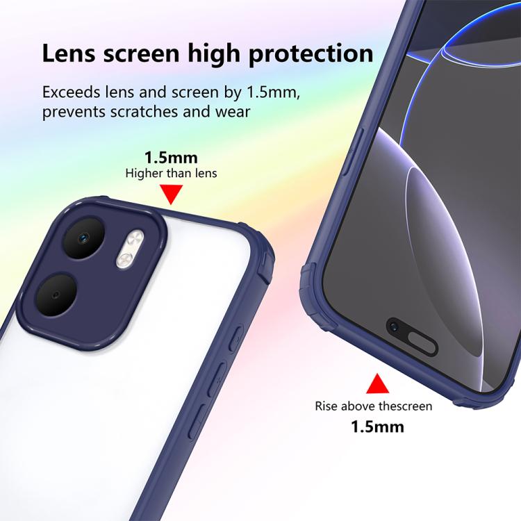 For OPPO A5x 4G / 5G Four Corners Shield Shockproof TPU Hybrid PC Phone Case