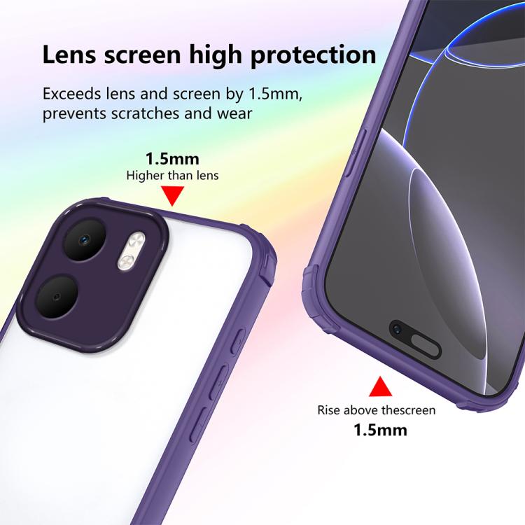 For OPPO A5x 4G / 5G Four Corners Shield Shockproof TPU Hybrid PC Phone Case