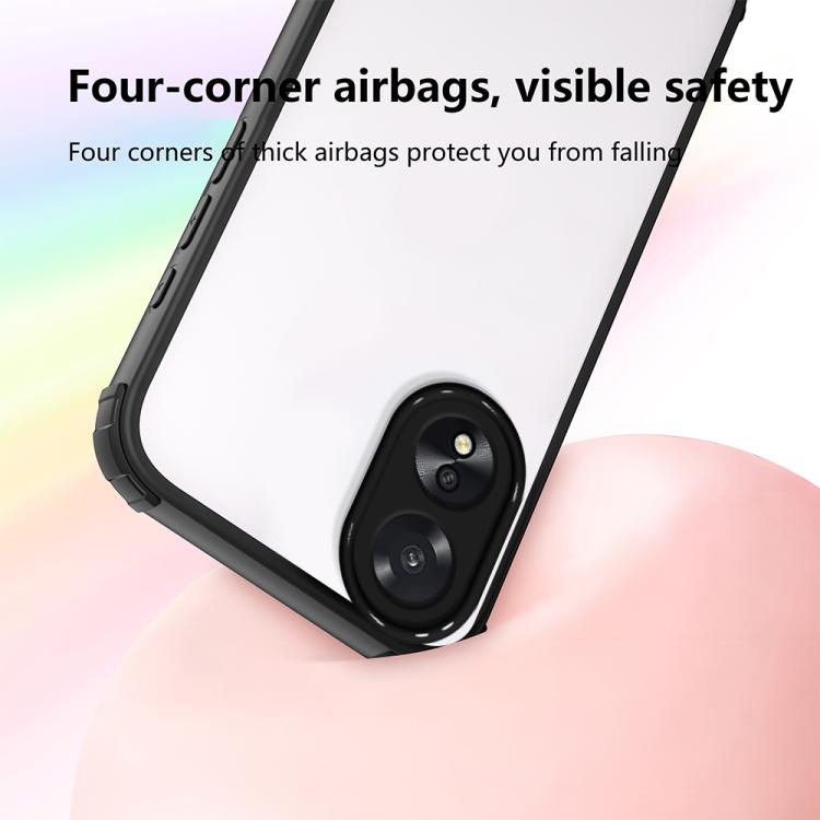 For OPPO A38 / A18 Four Corners Shield Shockproof TPU Hybrid PC Phone Case