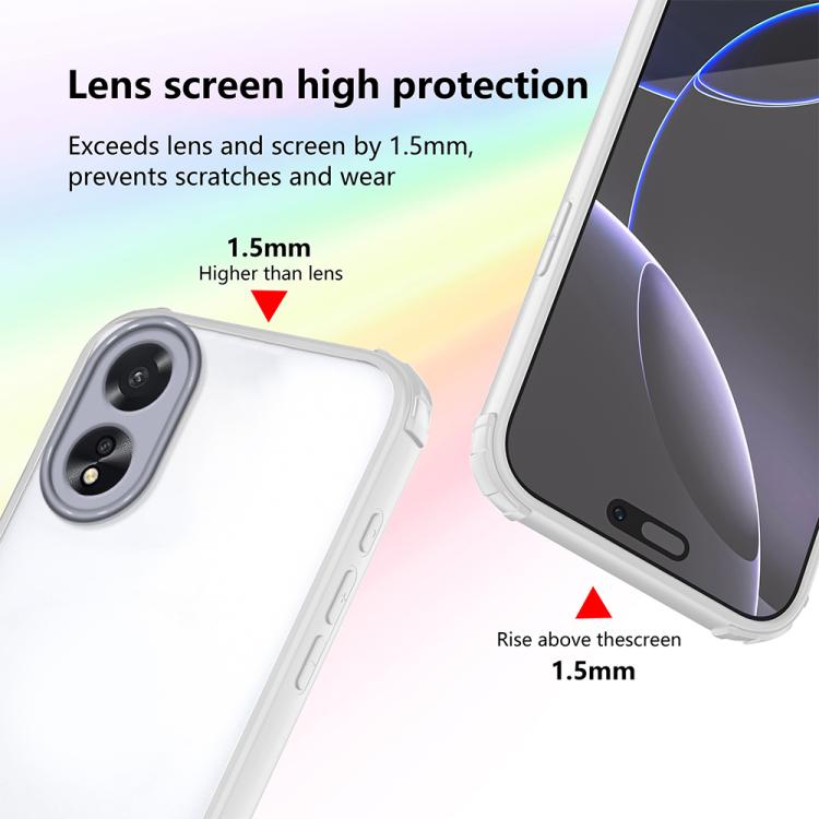 For OPPO A38 / A18 Four Corners Shield Shockproof TPU Hybrid PC Phone Case