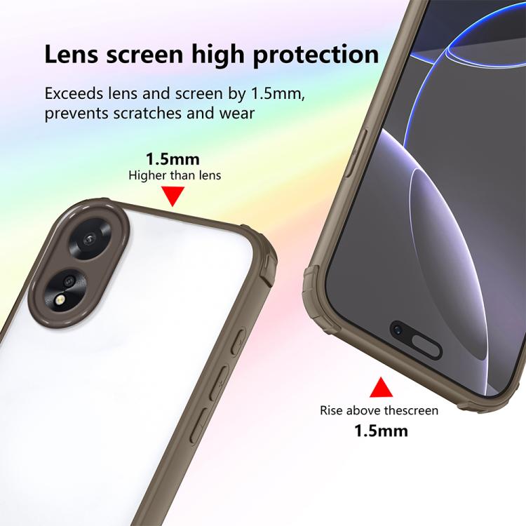 For OPPO A38 / A18 Four Corners Shield Shockproof TPU Hybrid PC Phone Case