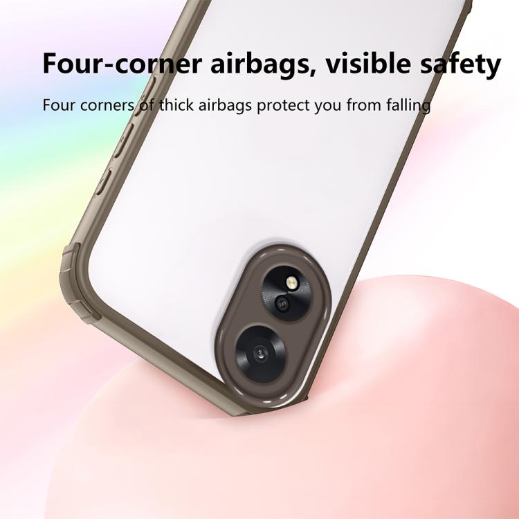 For OPPO A38 / A18 Four Corners Shield Shockproof TPU Hybrid PC Phone Case