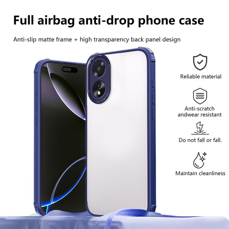 For OPPO A38 / A18 Four Corners Shield Shockproof TPU Hybrid PC Phone Case