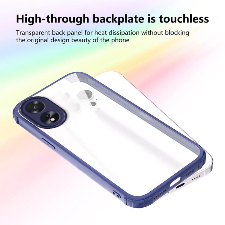 For OPPO A38 / A18 Four Corners Shield Shockproof TPU Hybrid PC Phone Case