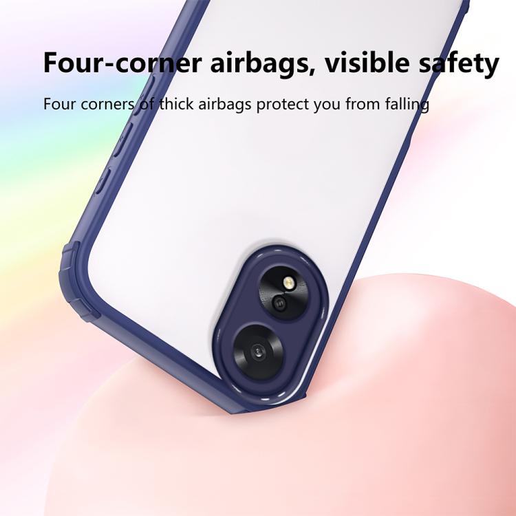 For OPPO A38 / A18 Four Corners Shield Shockproof TPU Hybrid PC Phone Case