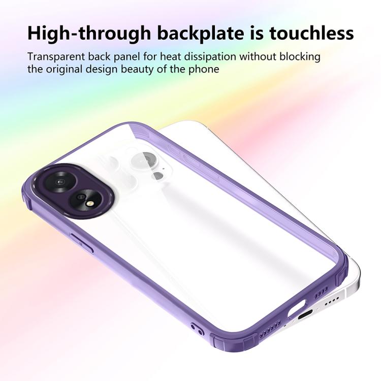For OPPO A38 / A18 Four Corners Shield Shockproof TPU Hybrid PC Phone Case