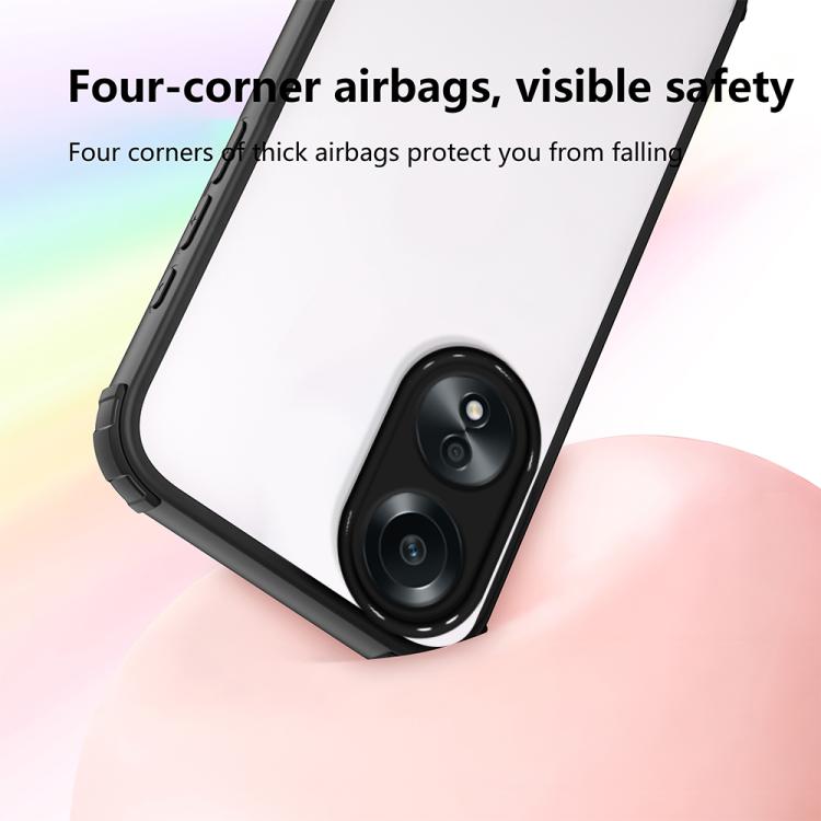 For OPPO A58 4G Four Corners Shield Shockproof TPU Hybrid PC Phone Case
