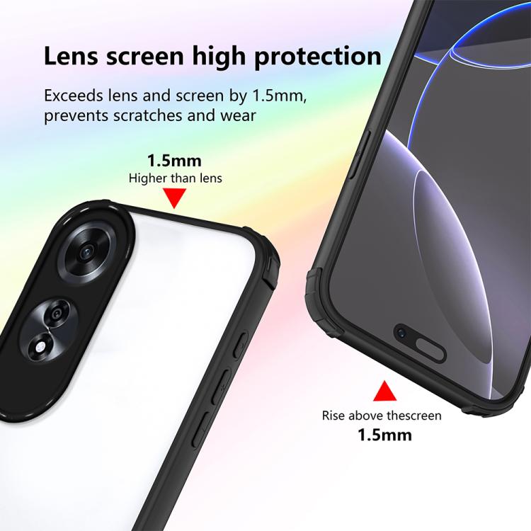 For OPPO A60 4G Four Corners Shield Shockproof TPU Hybrid PC Phone Case