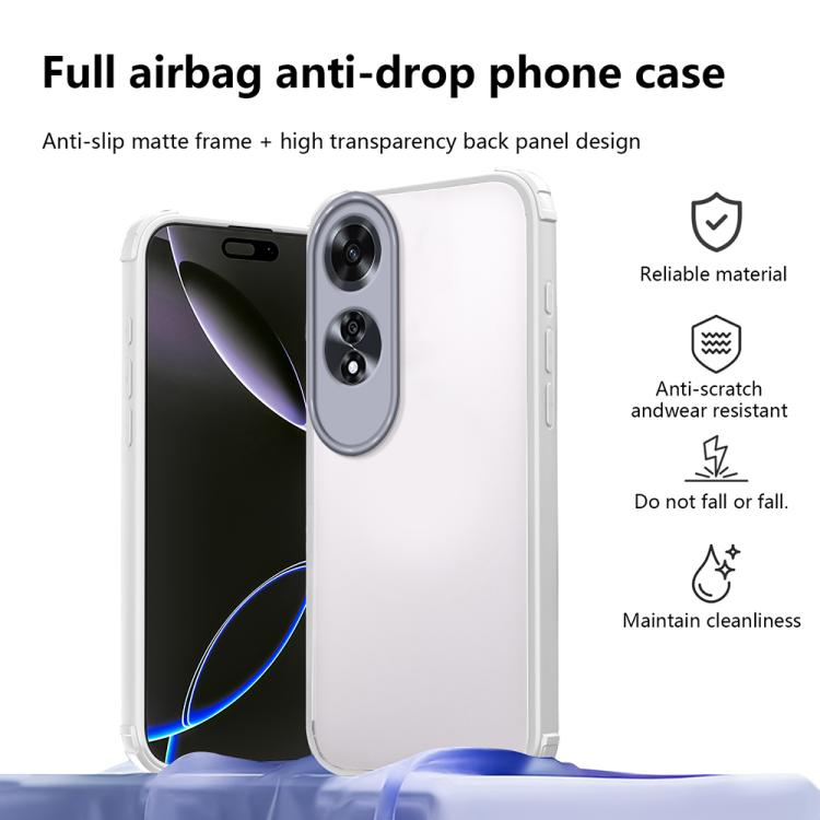 For OPPO A60 4G Four Corners Shield Shockproof TPU Hybrid PC Phone Case