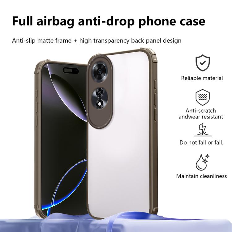 For OPPO A60 4G Four Corners Shield Shockproof TPU Hybrid PC Phone Case