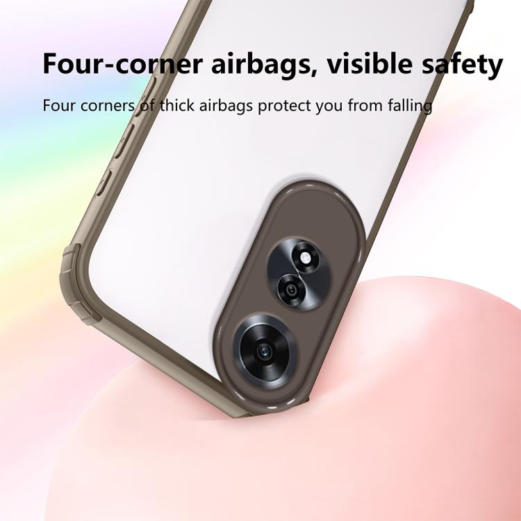 For OPPO A60 4G Four Corners Shield Shockproof TPU Hybrid PC Phone Case