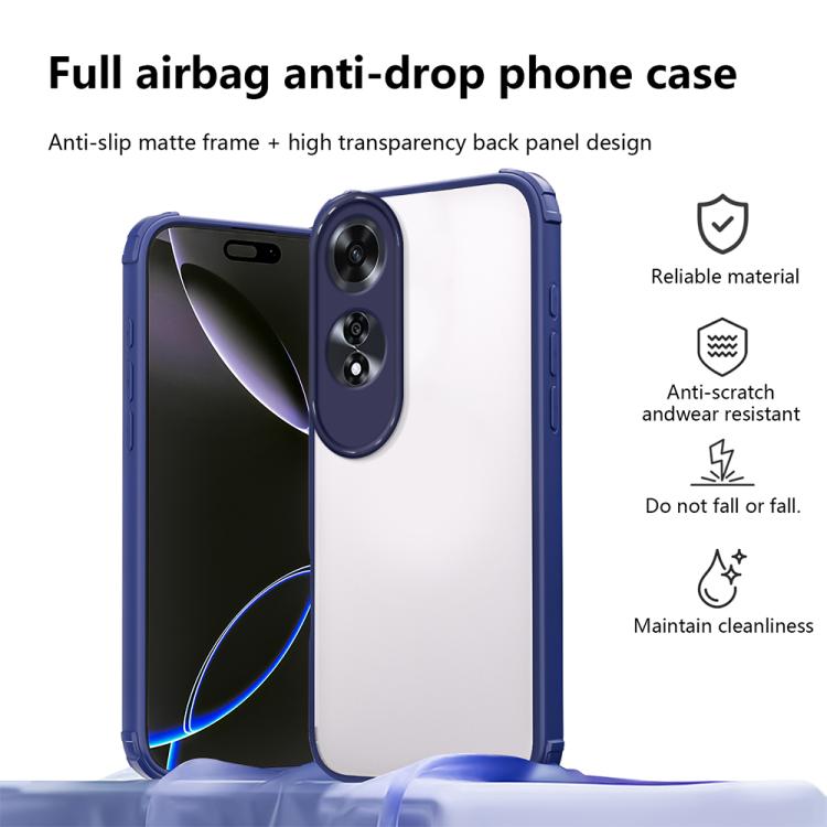 For OPPO A60 4G Four Corners Shield Shockproof TPU Hybrid PC Phone Case