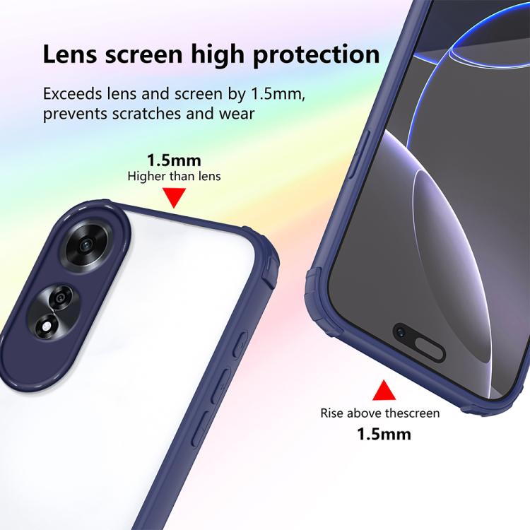For OPPO A60 4G Four Corners Shield Shockproof TPU Hybrid PC Phone Case