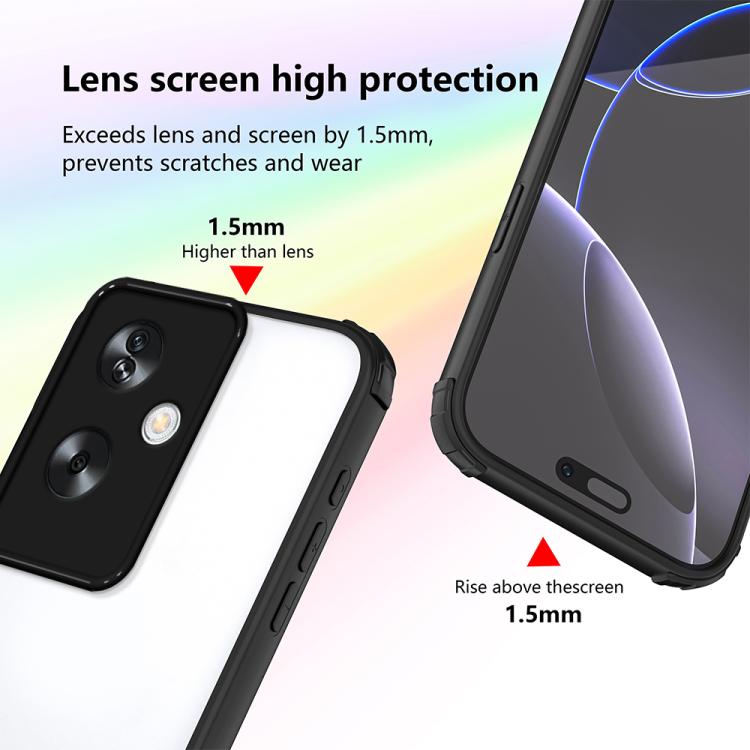 For OPPO A79 5G Global Four Corners Shield Shockproof TPU Hybrid PC Phone Case