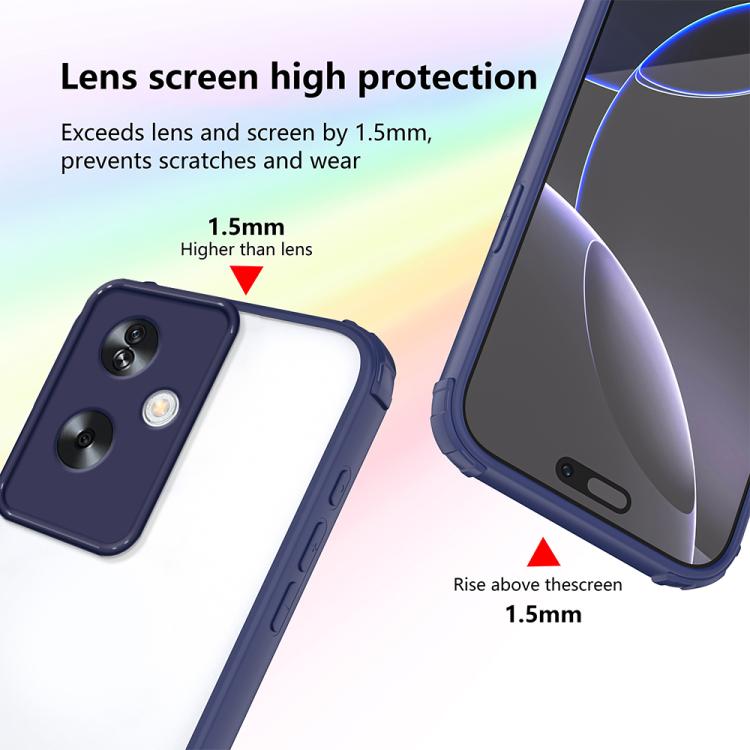 For OPPO A79 5G Global Four Corners Shield Shockproof TPU Hybrid PC Phone Case