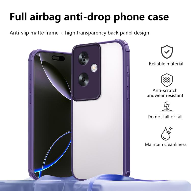 For OPPO A79 5G Global Four Corners Shield Shockproof TPU Hybrid PC Phone Case