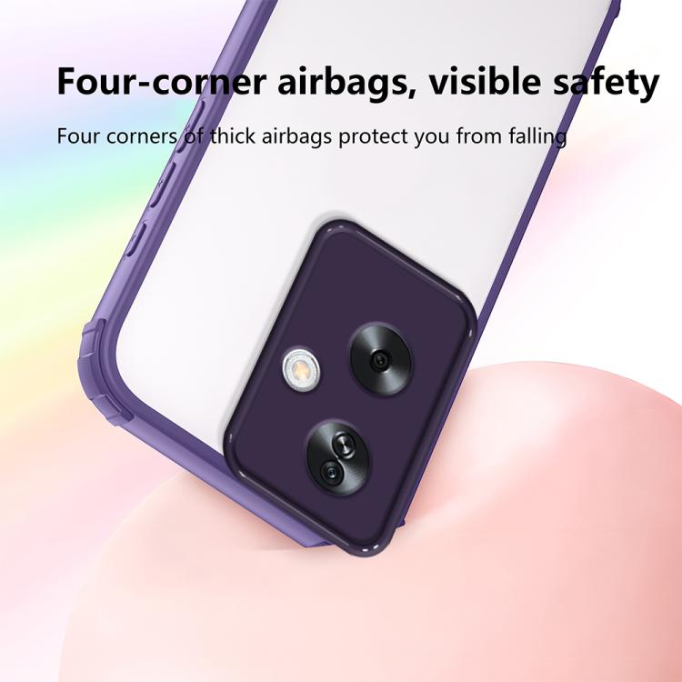 For OPPO A79 5G Global Four Corners Shield Shockproof TPU Hybrid PC Phone Case