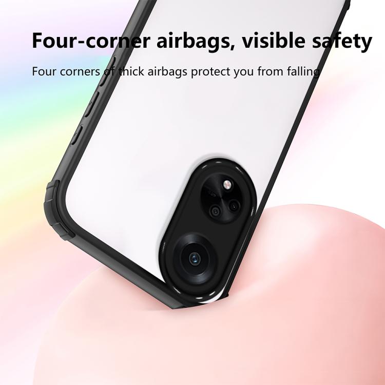 For OPPO A98 5G / F23 5G Four Corners Shield Shockproof TPU Hybrid PC Phone Case