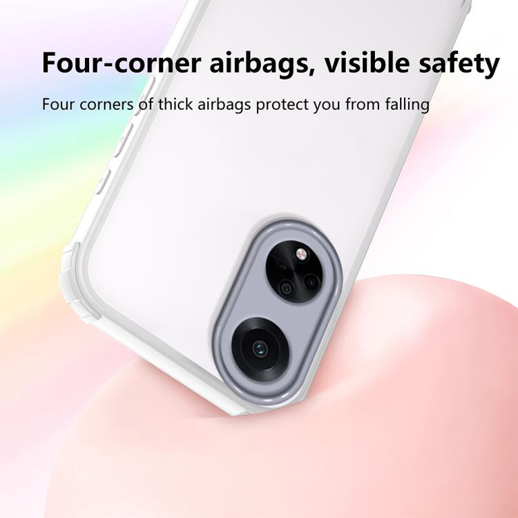 For OPPO A98 5G / F23 5G Four Corners Shield Shockproof TPU Hybrid PC Phone Case