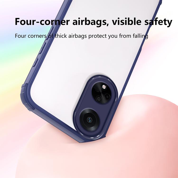 For OPPO A98 5G / F23 5G Four Corners Shield Shockproof TPU Hybrid PC Phone Case