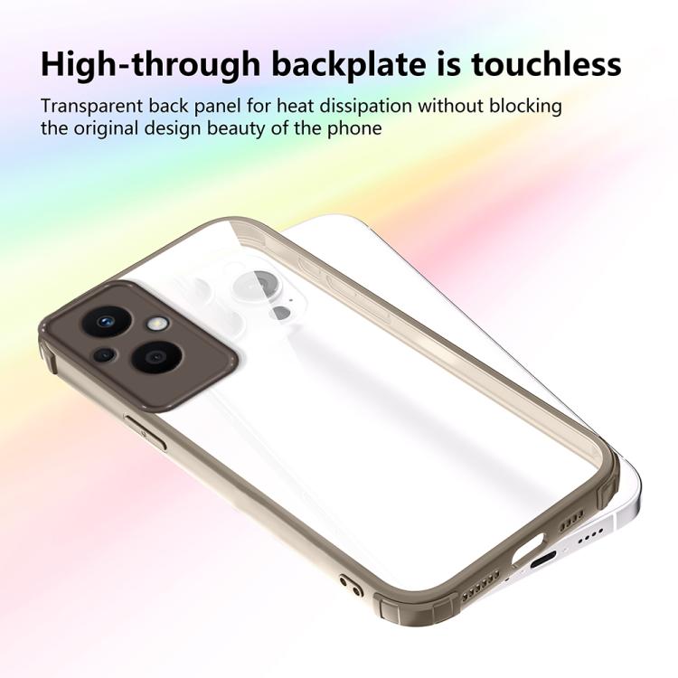 For OPPO Reno7 Z / F21 Pro 5G Four Corners Shield Shockproof TPU Hybrid PC Phone Case