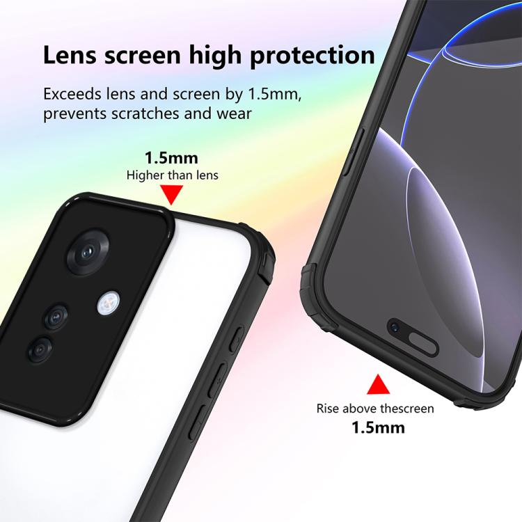 For OPPO Reno11 F Four Corners Shield Shockproof TPU Hybrid PC Phone Case