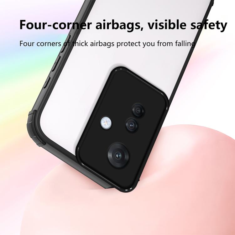 For OPPO Reno11 F Four Corners Shield Shockproof TPU Hybrid PC Phone Case
