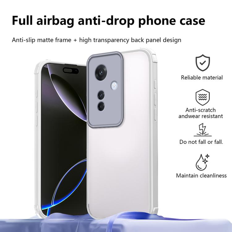 For OPPO Reno11 F Four Corners Shield Shockproof TPU Hybrid PC Phone Case