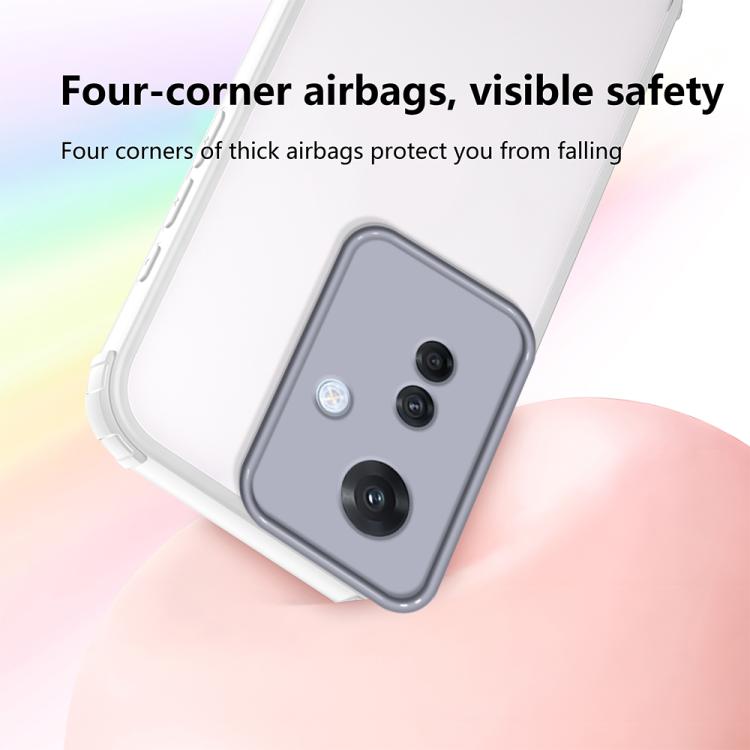 For OPPO Reno11 F Four Corners Shield Shockproof TPU Hybrid PC Phone Case