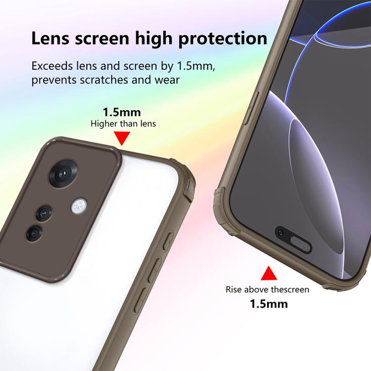 For OPPO Reno11 F Four Corners Shield Shockproof TPU Hybrid PC Phone Case