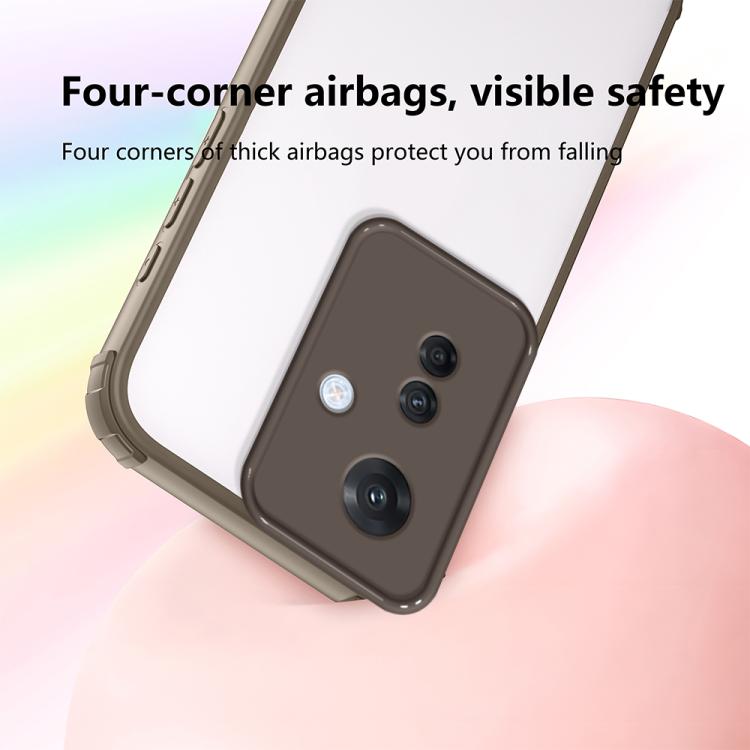 For OPPO Reno11 F Four Corners Shield Shockproof TPU Hybrid PC Phone Case