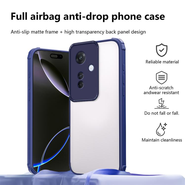 For OPPO Reno11 F Four Corners Shield Shockproof TPU Hybrid PC Phone Case