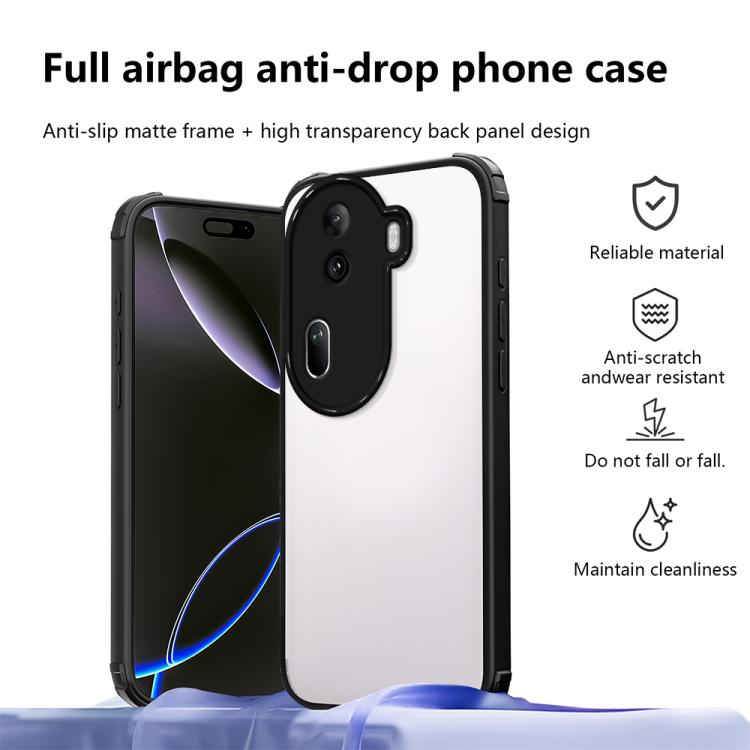 For OPPO Reno11 Pro Global Four Corners Shield Shockproof TPU Hybrid PC Phone Case