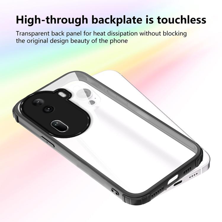 For OPPO Reno11 Pro Global Four Corners Shield Shockproof TPU Hybrid PC Phone Case