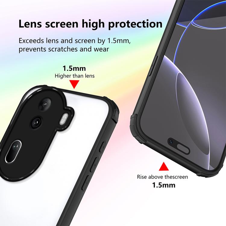 For OPPO Reno11 Pro Global Four Corners Shield Shockproof TPU Hybrid PC Phone Case