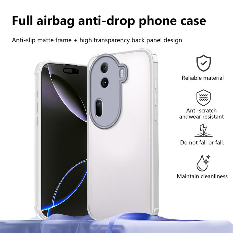 For OPPO Reno11 Pro Global Four Corners Shield Shockproof TPU Hybrid PC Phone Case