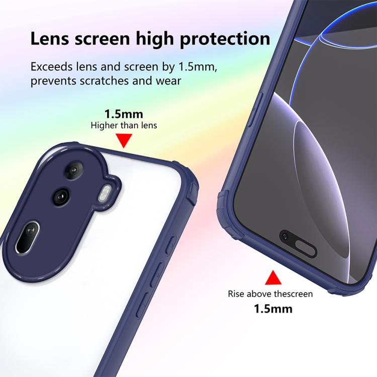 For OPPO Reno11 Pro Global Four Corners Shield Shockproof TPU Hybrid PC Phone Case