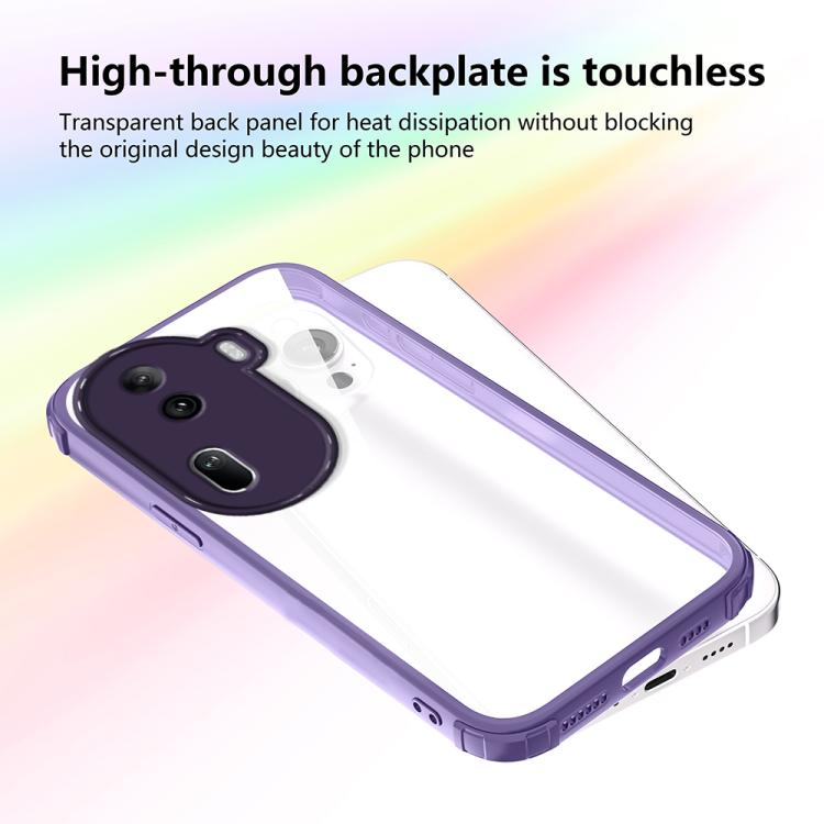 For OPPO Reno11 Pro Global Four Corners Shield Shockproof TPU Hybrid PC Phone Case