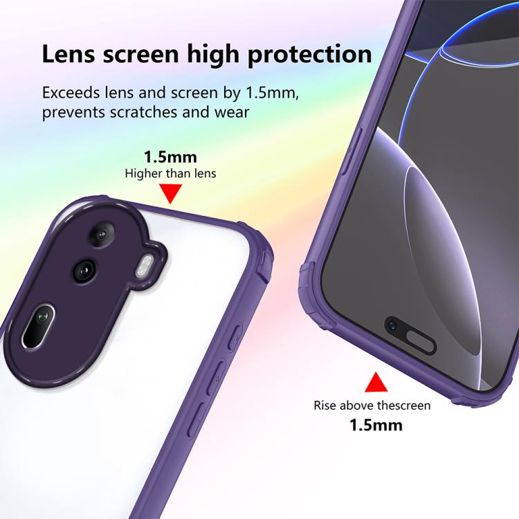 For OPPO Reno11 Pro Global Four Corners Shield Shockproof TPU Hybrid PC Phone Case