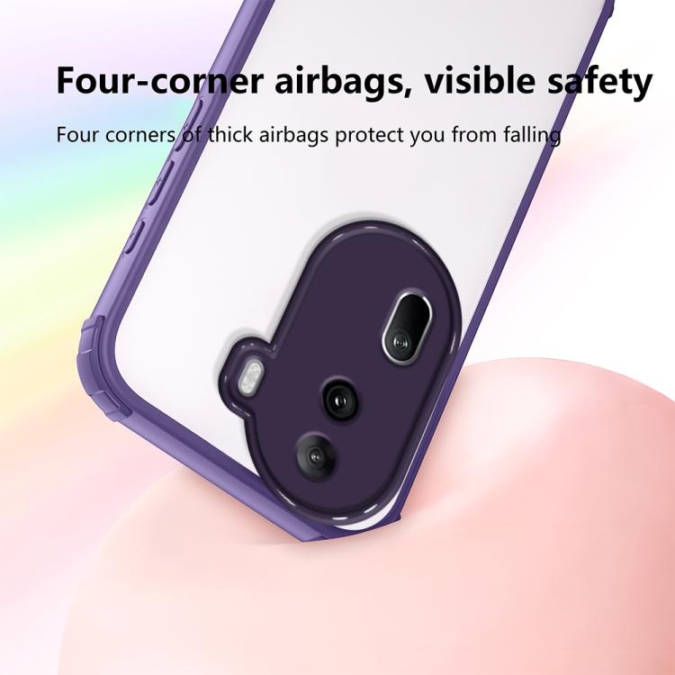 For OPPO Reno11 Pro Global Four Corners Shield Shockproof TPU Hybrid PC Phone Case