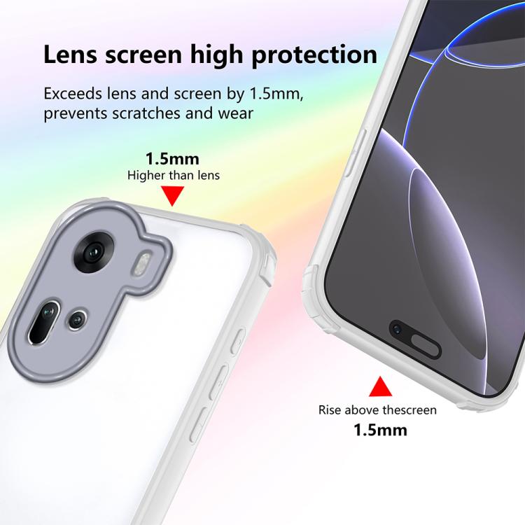 For OPPO Reno11 Global Four Corners Shield Shockproof TPU Hybrid PC Phone Case