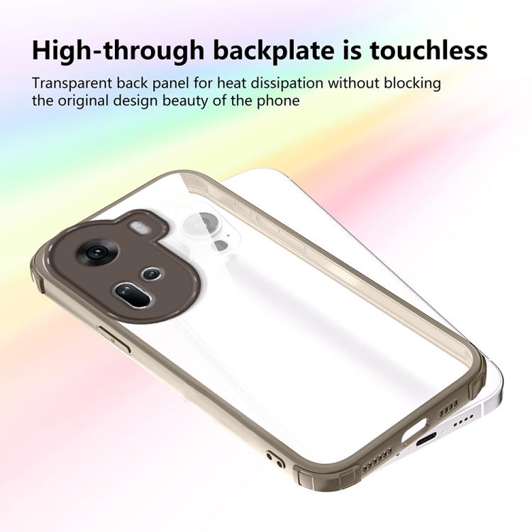 For OPPO Reno11 Global Four Corners Shield Shockproof TPU Hybrid PC Phone Case