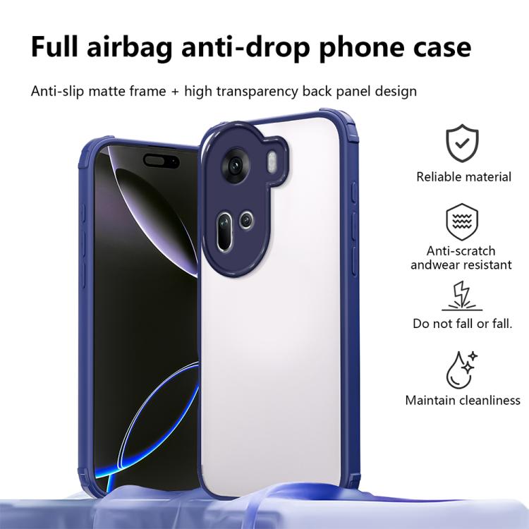 For OPPO Reno11 Global Four Corners Shield Shockproof TPU Hybrid PC Phone Case