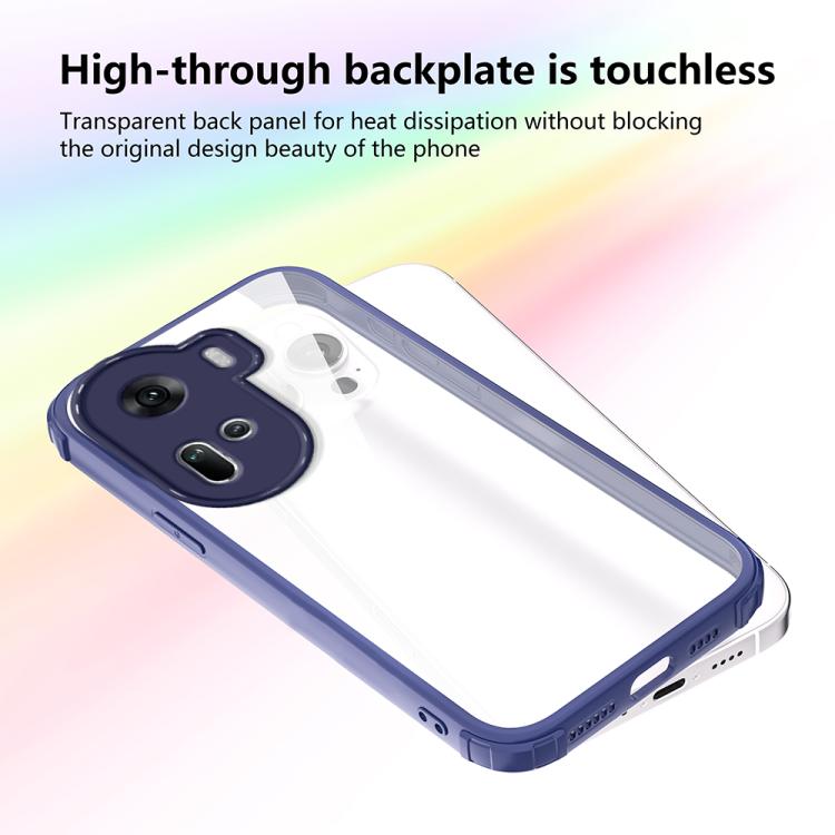 For OPPO Reno11 Global Four Corners Shield Shockproof TPU Hybrid PC Phone Case