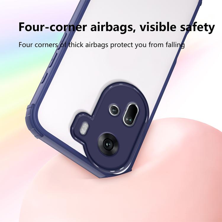 For OPPO Reno11 Global Four Corners Shield Shockproof TPU Hybrid PC Phone Case