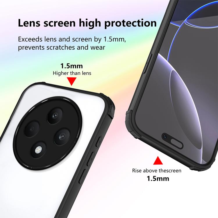 For OPPO Reno12 F 5G / F27 5G Four Corners Shield Shockproof TPU Hybrid PC Phone Case