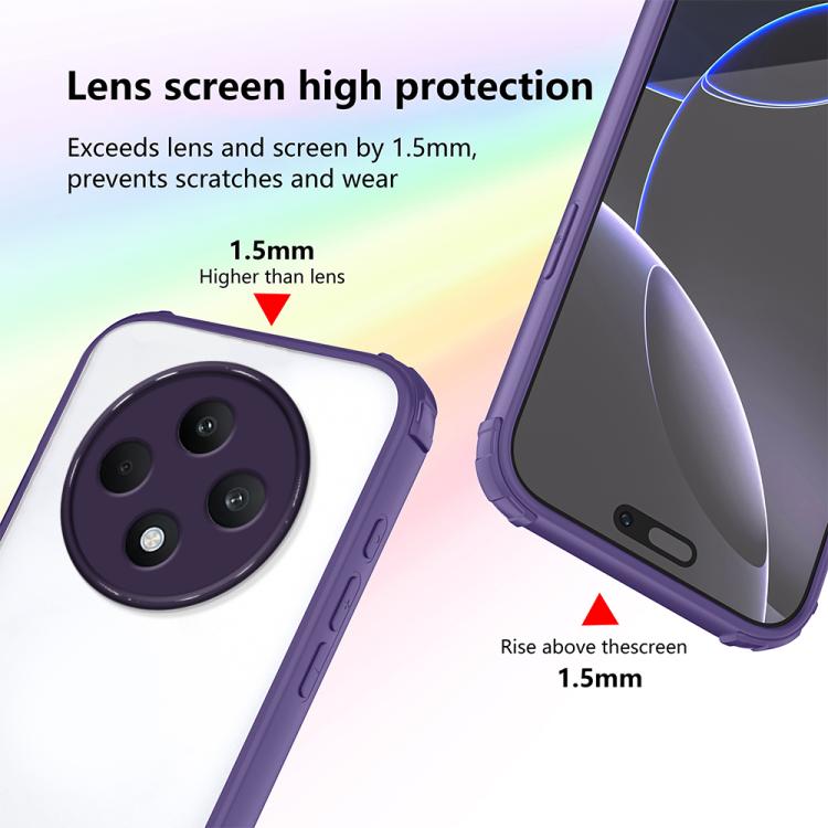 For OPPO Reno12 F 5G / F27 5G Four Corners Shield Shockproof TPU Hybrid PC Phone Case