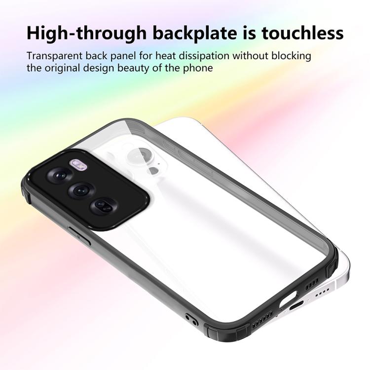 For OPPO Reno12 Pro Global Four Corners Shield Shockproof TPU Hybrid PC Phone Case