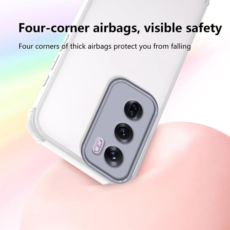 For OPPO Reno12 Pro Global Four Corners Shield Shockproof TPU Hybrid PC Phone Case
